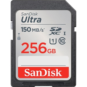 Card de memorie SANDISK Ultra, SDXC, 256GB, 150MB/s, clasa 10, UHS-I