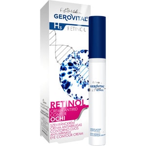 Crema contur pentru ochi GEROVITAL H3 Retinol, 15ml