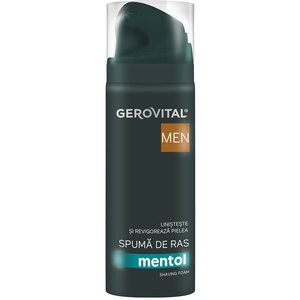 Spuma de ras GEROVITAL Men Mentol, 200ml