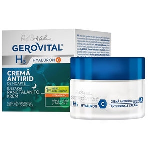Crema de fata antirid GEROVITAL H3 Hyaluron C Night Care, 50ml