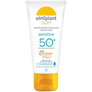 Crema protectie solara ELMIPLANT Sun Face Sensitive, SPF 50, 50ml