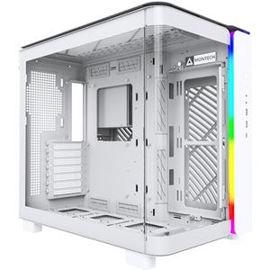 Carcasa PC MONTECH King 95, USB Type-C, fara sursa, alb