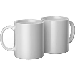 Set cani CRICUT Ceramic Mug Blank, 2 pieese, 0.35l, alb