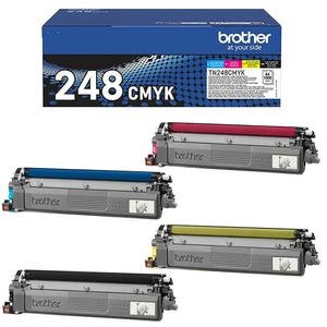 Set 4 Toner originale BROTHER TN-248VAL, Negru/Cyan/Magenta/Galben