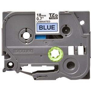 Banda etichete BROTHER TZe-541, 18 mm, 8 m, Negru pe Albastru