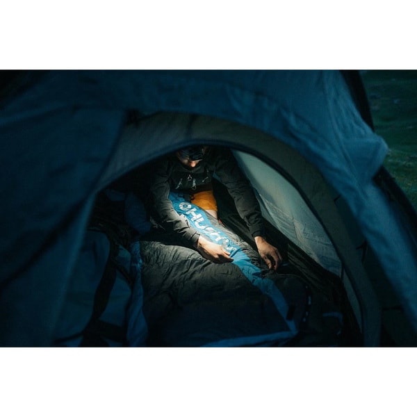 Sac de dormit HUSKY Dexter, 220 x 85 cm, negru-turcoaz