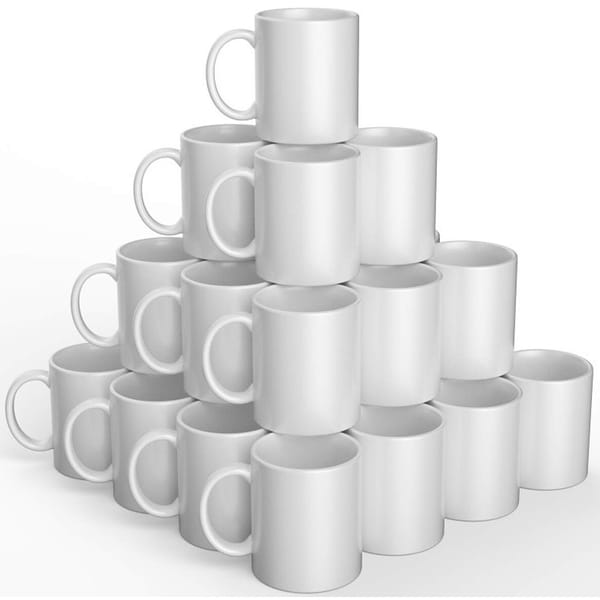 Set cani CRICUT Ceramic Mug Blank, 36 pieese, 0.35l, alb