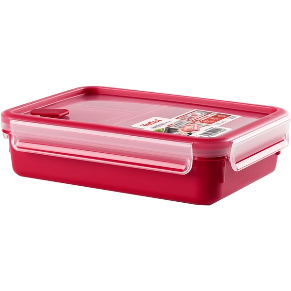 Caserola TEFAL Clip&Micro K3102412, 1.2l, plastic, rosu