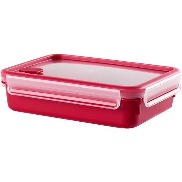 Caserola TEFAL Clip&Micro K3102512, 1.2l, plastic, rosu