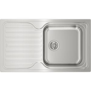 Chiuveta bucatarie TEKA Classic 1B 1D, 1 cuva, picurator reversibil, inox, argintiu