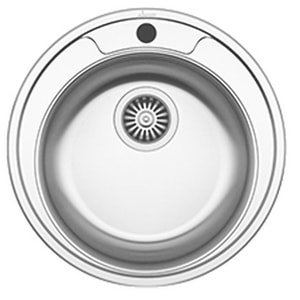 Chiuveta bucatarie SANOBI 2100 BRL, 1 cuva, inox, argintiu