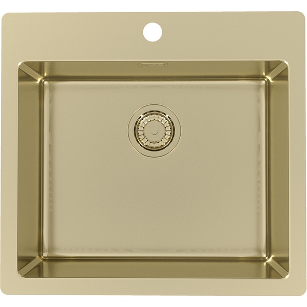Chiuveta bucatarie ALVEUS Pure 70, 1 cuva, inox, auriu
