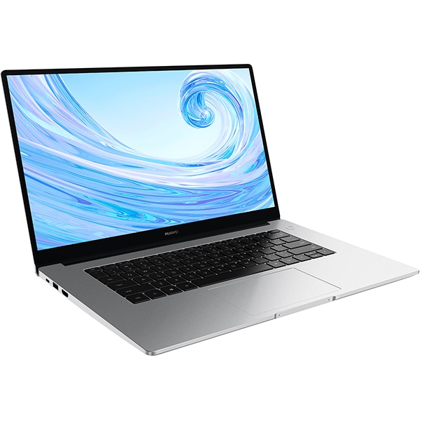 Laptop HUAWEI MateBook D15, Intel Core i5-1135G7 pana la 4.2GHz, 15.6" Full HD, 8GB, SSD 512GB, Intel Iris Xe Graphics, Windows 11 Home, argintiu