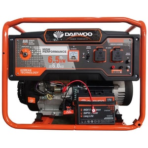 Generator electric DAEWOO GDK7500E, 7500W, 4 timpi, benzina, autonomie 20h