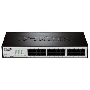 Switch D-LINK DES-1024D, 24 porturi Fast Ethernet, negru