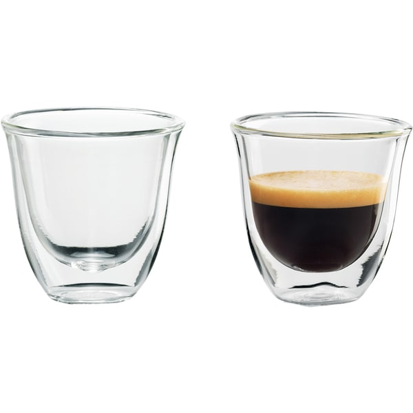 Set pahare DELONGHI Espresso DIVESPRESSO, 2 piese, 90ml, sticla