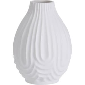 Vaza decorativa KI Andaluse, portelan, 10 x 10 x 14 cm, alb