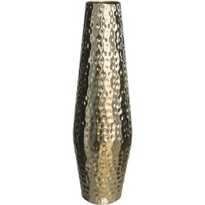 Vaza decorativa DECOR B135892, metal, 14 x 14 x 45 cm, auriu