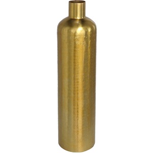 Vaza decorativa DECOR B137094, metal, 10 x 10 x 42 cm, auriu