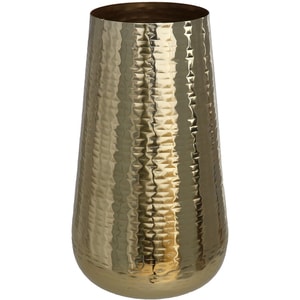 Vaza decorativa DECOR B137148, metal, 16 x 16 x 30 cm, auriu