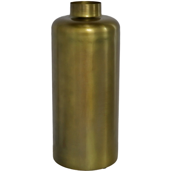 Vaza decorativa DECOR Nimes, metal, 24 x 24 x 59 cm, auriu