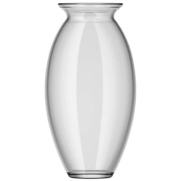 Vaza decorativa COK Elara, sticla, 11 x 11 x 30 cm, transparent