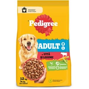 Hrana uscata pentru caini PEDIGREE, Adult, Vita si legume