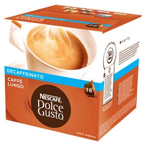 Capsule cafea NESCAFE Dolce Gusto Caffe Lungo Decaffeinato, 16 capsule, 210g