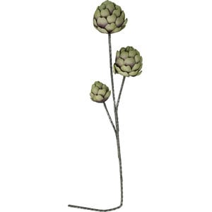 Floare artificiala, anghinare, verde, H 96 cm