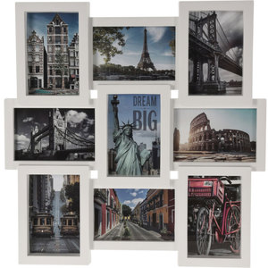 Rama foto clasica H&S COLLECTION 836320570, 45 x 45 cm, alb