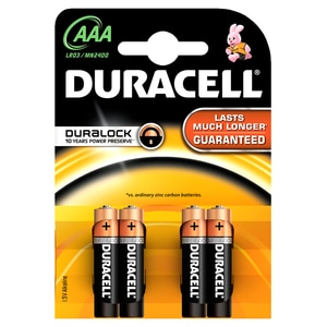 Baterii DURACELL AAAK4 Basic Duralock, 4 bucati