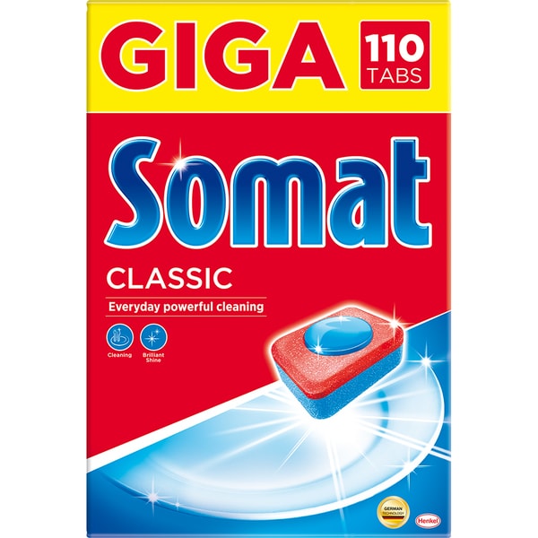 Detergent pentru masina de spalat vase SOMAT Classic, 110 bucati