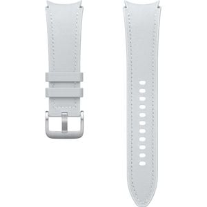 Bratara Hybrid Eco-Leather Band (Medium/Large) pentru SAMSUNG Galaxy Watch6 Classic, ET-SHR96LSEGEU, Silver
