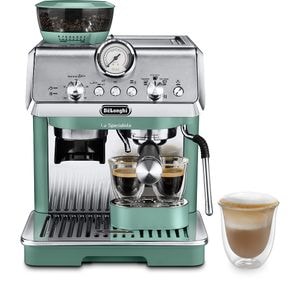 Espressor manual DELONGHI La Specialista Arte EC9155.GR, 1.5l, 1300W, 15 bar, functia Active Temperature Control, verde-argintiu