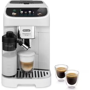 Espressor automat DELONGHI Magnifica Plus ECAM320.60.W, 1.9l, 1450W, 15 bar, alb-negru