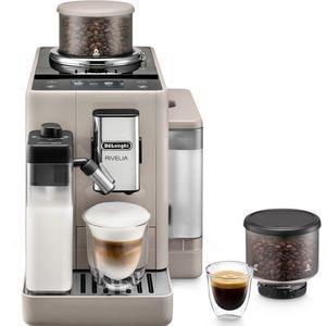 Espressor automat DELONGHI Rivelia EXAM440.55.BG, 1.4l, 1450W, 19 bar, crem-negru
