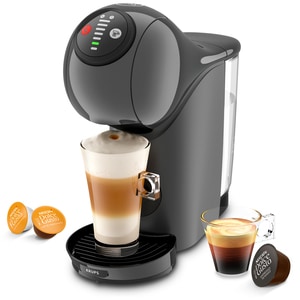 Espressor cu capsule KRUPS Dolce Gusto Genio S KP243B10, 0.8l, 1500W, 15 bar, gri inchis-negru