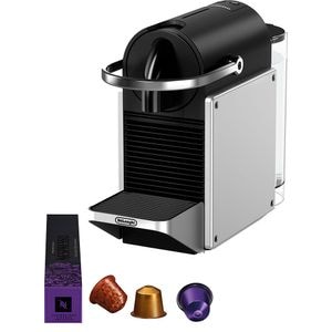 Espressor capsule NESPRESSO Pixie EN127.S, 1l, 1260W, 19 bar, argintiu-negru