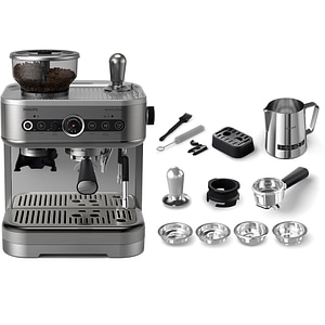 Espressor semi-automat PHILIPS Barista Brew PSA3228/01, 2.3l, 1350W, 15 bar, negru-argintiu