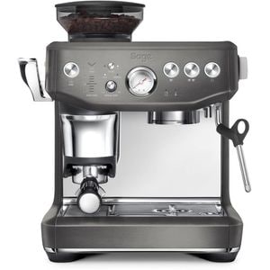 Espressor manual SAGE Barista Impress SES876BST, 2l, 1850W, 15 bar, sistem termic Thermocoil, gri inchis-negru