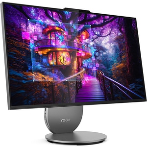 Sistem PC All in One LENOVO Yoga AIO 27IAH10, Intel Core Ultra 5 125H pana la 4.5GHz, 27" QHD, 16GB, SSD 512GB, Intel Arc Graphics, Windows 11 Home, Luna Grey