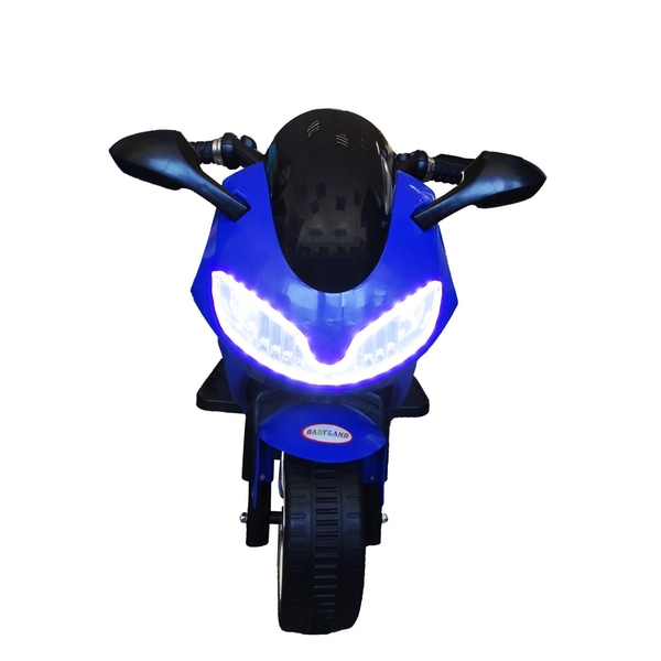 Motocicleta pentru copii cu 3 roti, SALAMANDRA KIDS, cu acumulator, lumini si sunete, albastru