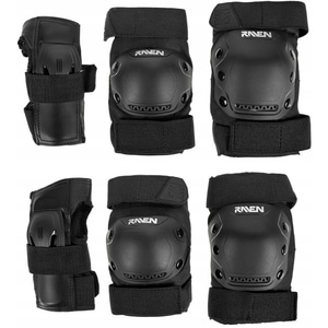 Set protectie RAVEN Dexard coate, genunchi si brate, marimea L, negru