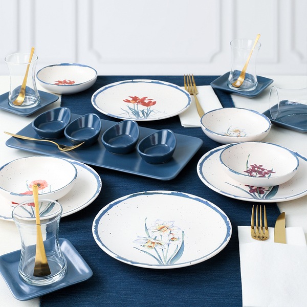 Set masa MY CERAMIC HKG-KITCHEN-V57, 21 piese, ceamica