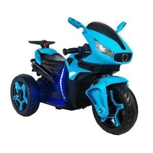 Motocicleta electrica cu acumulator pentru copii NOVOKIDS Shadow Motor, 2-6 ani, max 40 kg, albastru