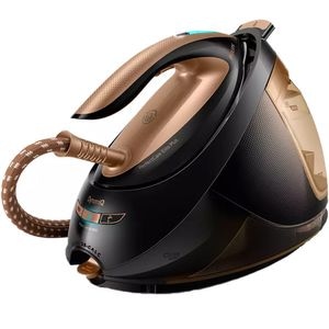 Statie de calcat PHILIPS PerfectCare Elite Plus GC9682/80, 2700W, 600g/min, 1.8l, talpa T-ionicGlide, auriu-negru