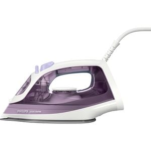 Fier de calcat PHILIPS Seria 2000 DST2020/30, 2000W, 110g/min, 250ml, talpa ceramica, mov-alb