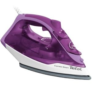 Fier de calcat TEFAL Express Steam FV2836, 2400W, 165g/min, 270ml, talpa ceramica, mov-alb