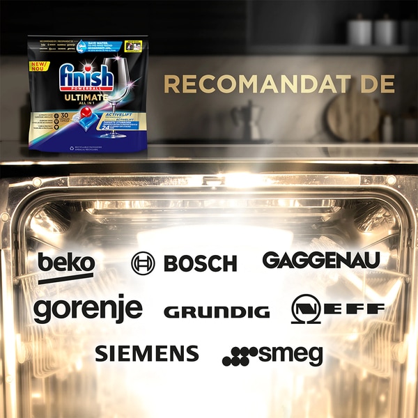 Detergent pentru masina de spalat vase FINISH Ultimate All in 1, 60 tablete