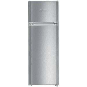 Frigider cu doua usi LIEBHERR CTPele251-26, SmartFrost, 271 l, H 157 cm, Clasa E, argintiu